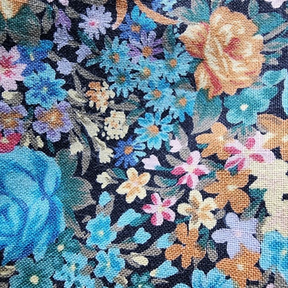 CPS Denim Vest Womens Large Floral Western Cowgirl Rodeo 80s Cottagecore Country - Picture 9 of 16